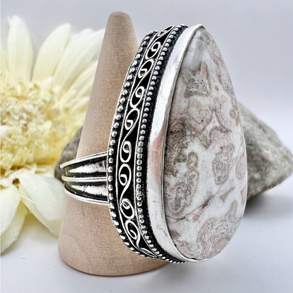 CRAZY LACE AGATE RING - Picture 4 of 9